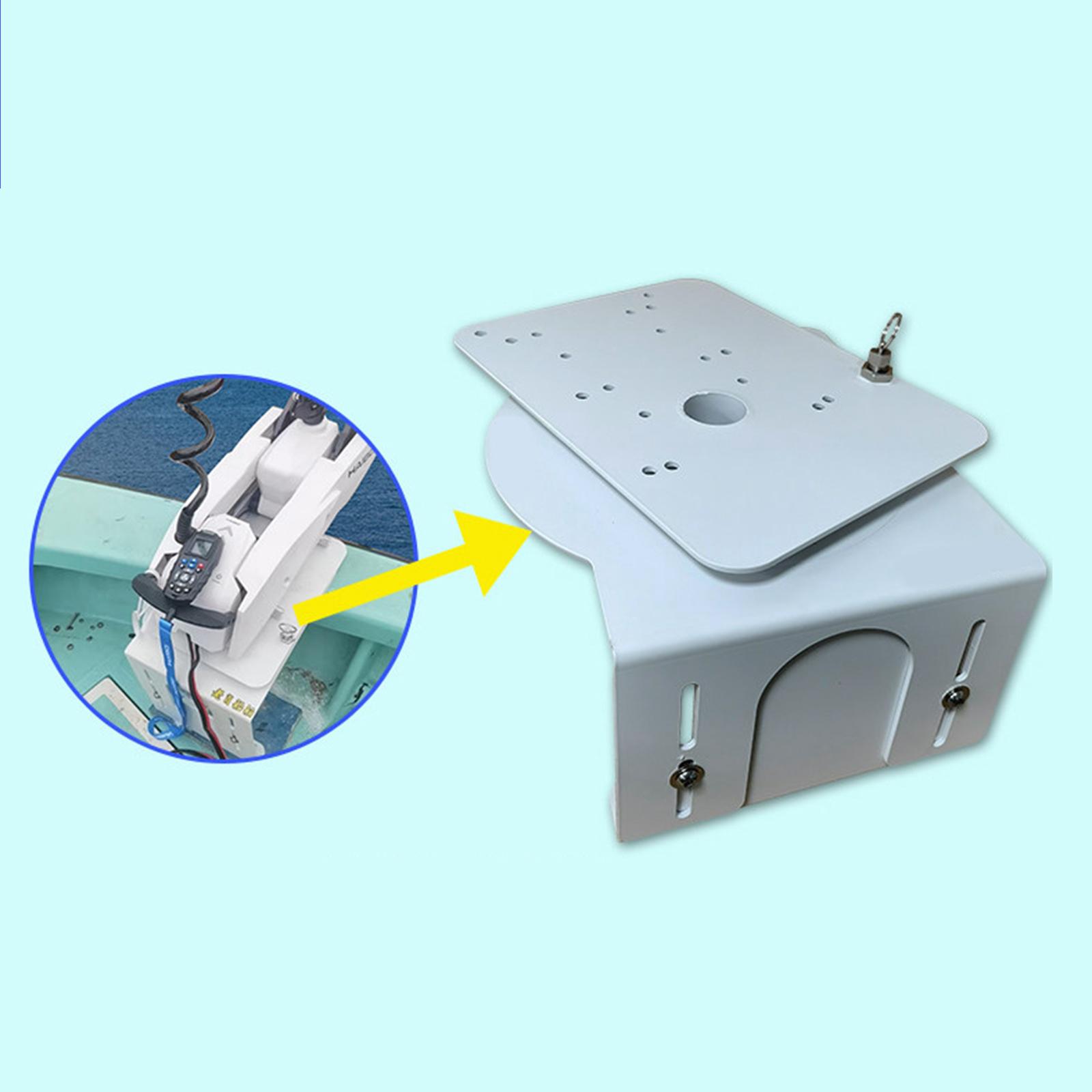 Fishing Boat Trolling Motor - White Kayak Electric Motor Mount Adjustable