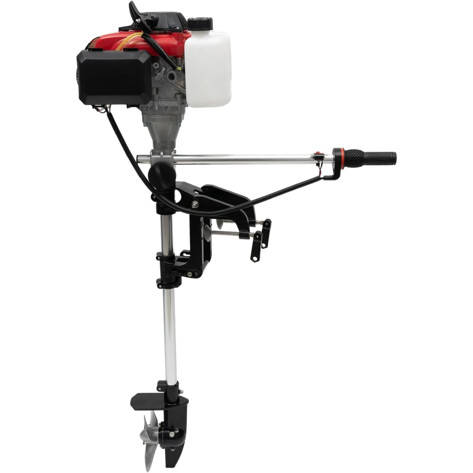 Fishing Boat Outboard Motor - 4-Stroke 4HP Boat Outboard Motor 53.2CC,