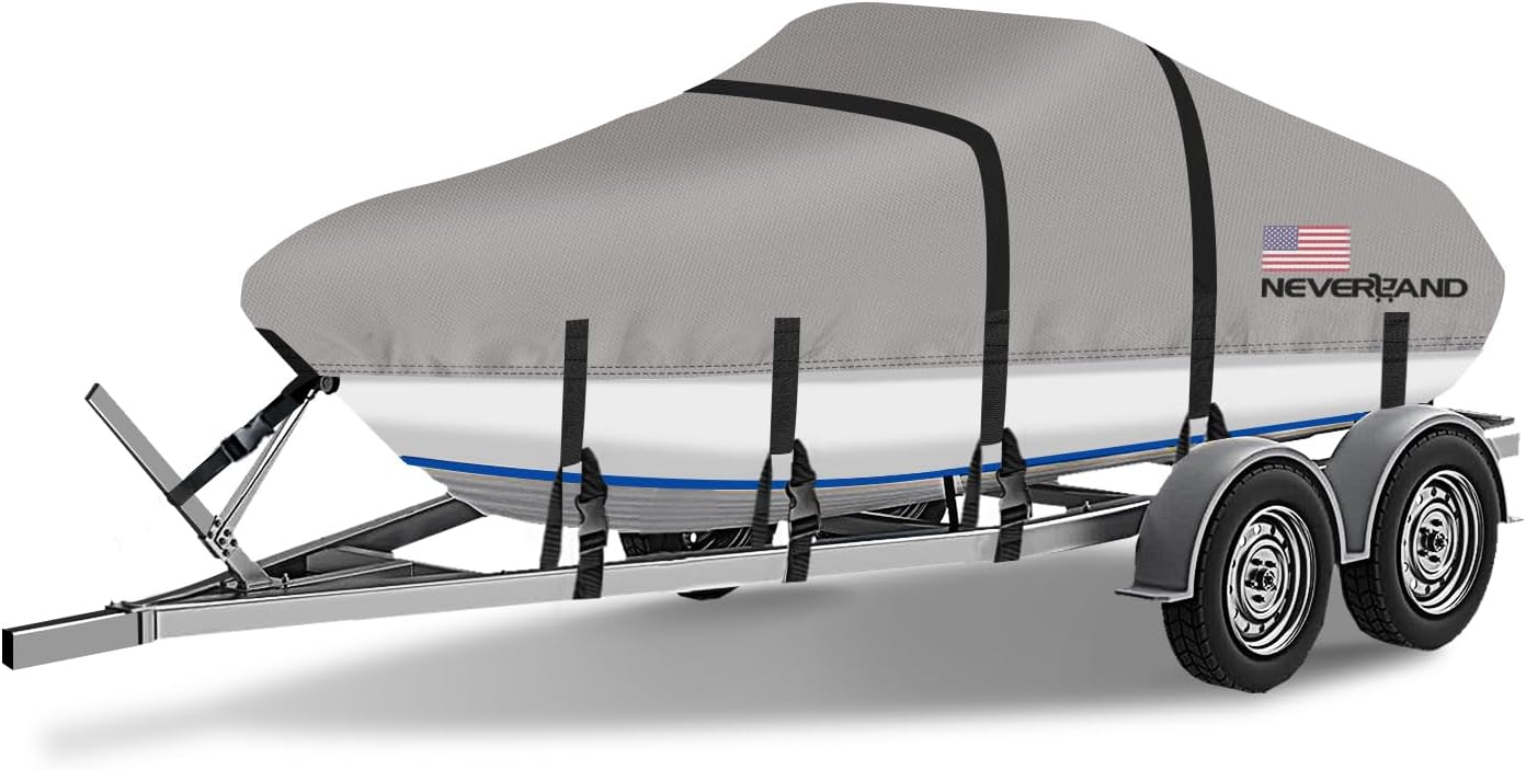 Fishing Boat Cover - Waterproof Boat Cover 17-19ft Heavy Duty