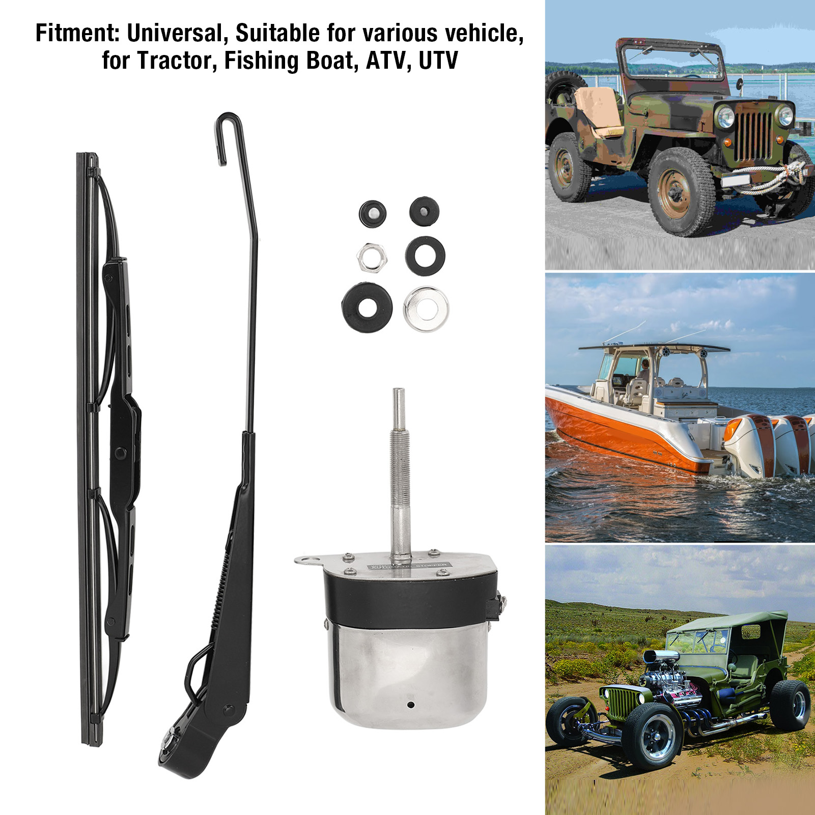 Electric Motor Windshield Wipe - Fishing Boat Trolling Motor reseña y precio
