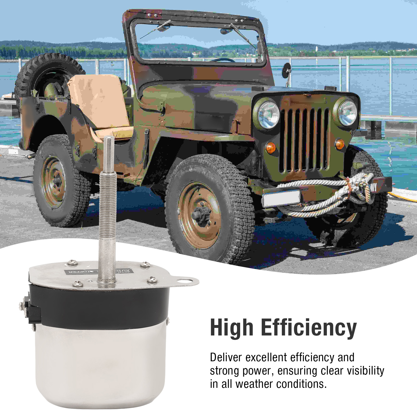 Electric Motor Windshield Wipe - Fishing Boat Trolling Motor reseña y precio
