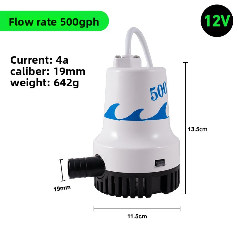 12V 24V Marine Bilge Pump, DC  - Fishing Boat Bilge Pump reseña y precio