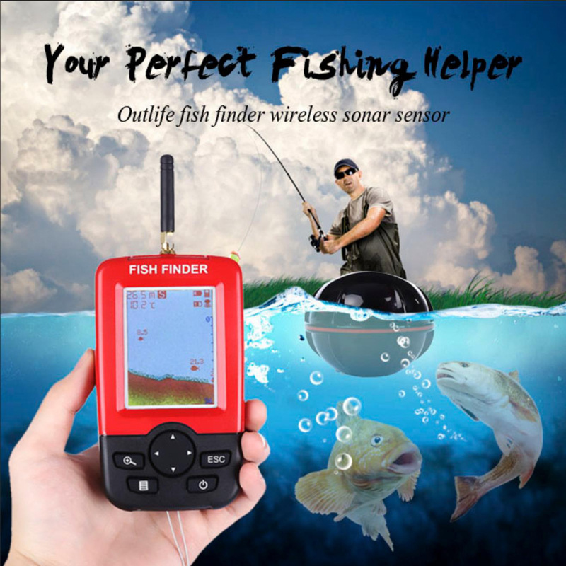 Display Portable fish finder e - Fishing Boat Depth Finder reseña y precio