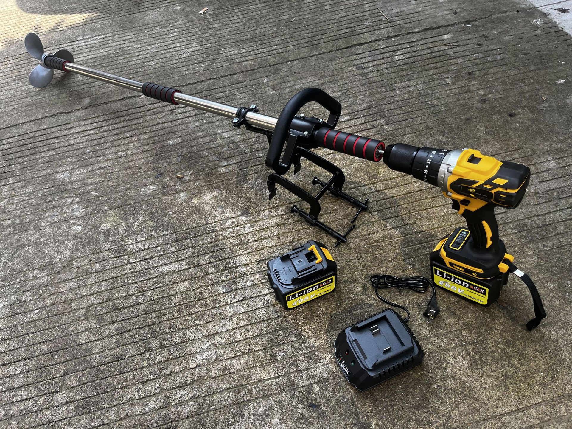 Electric Drill Manual Propelle - Fishing Boat Outboard Motor reseña y precio