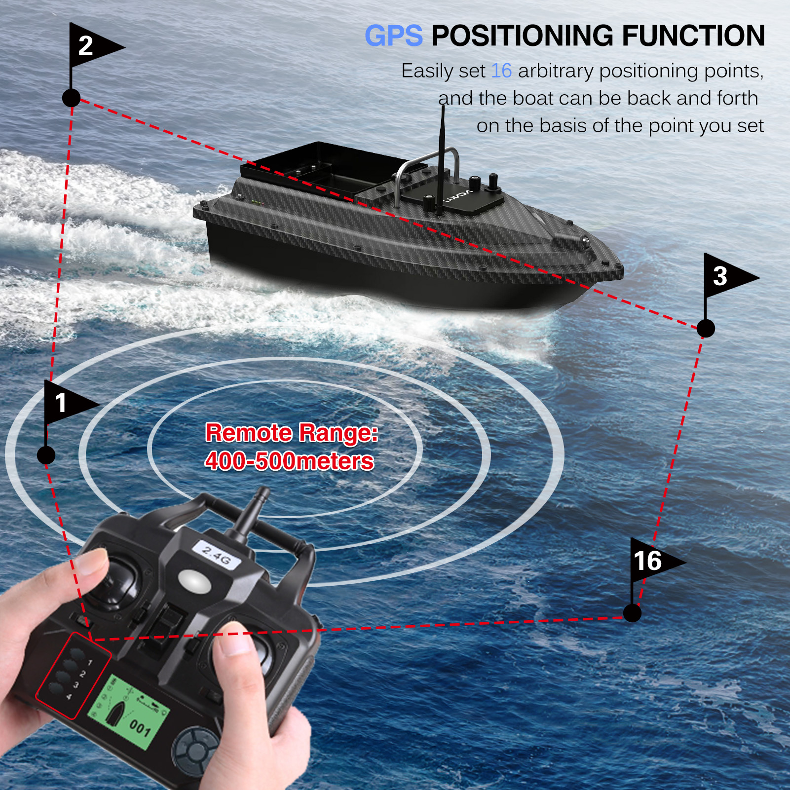Fishing Bait Boat GPS Fishing  - Fishing Boat Gps reseña y precio