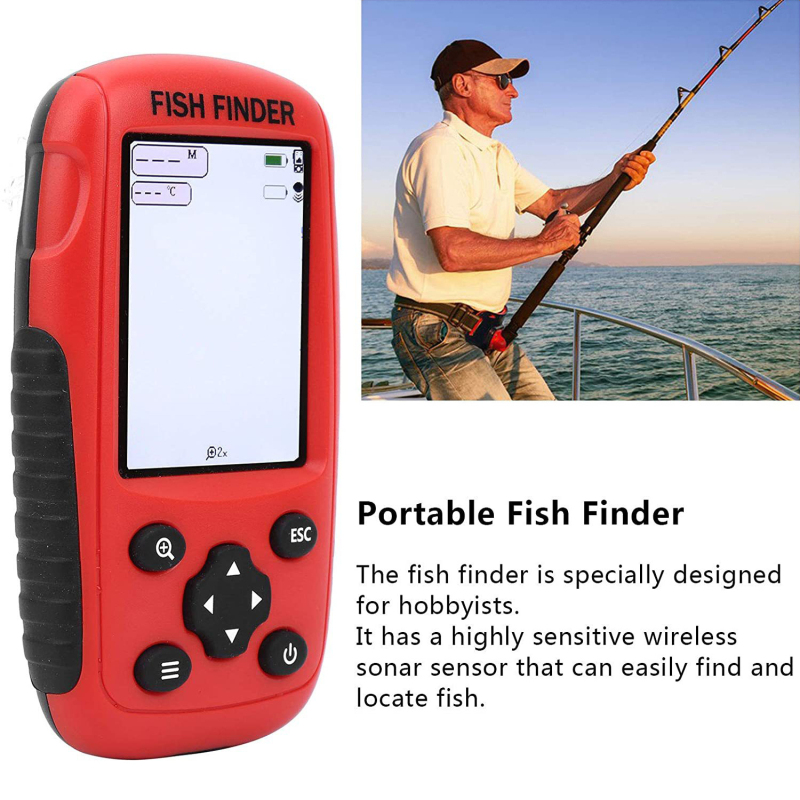 Fish finder wireless Wireless  - Fishing Boat Depth Finder reseña y precio