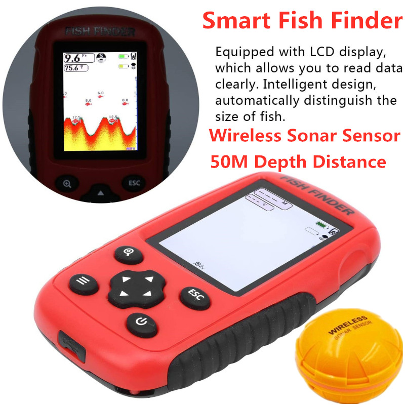 Fish finder wireless Wireless  - Fishing Boat Depth Finder reseña y precio