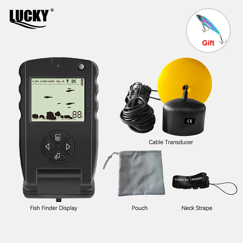 LUCKY FF717 Portable Fish Find - Fishing Boat Depth Finder reseña y precio