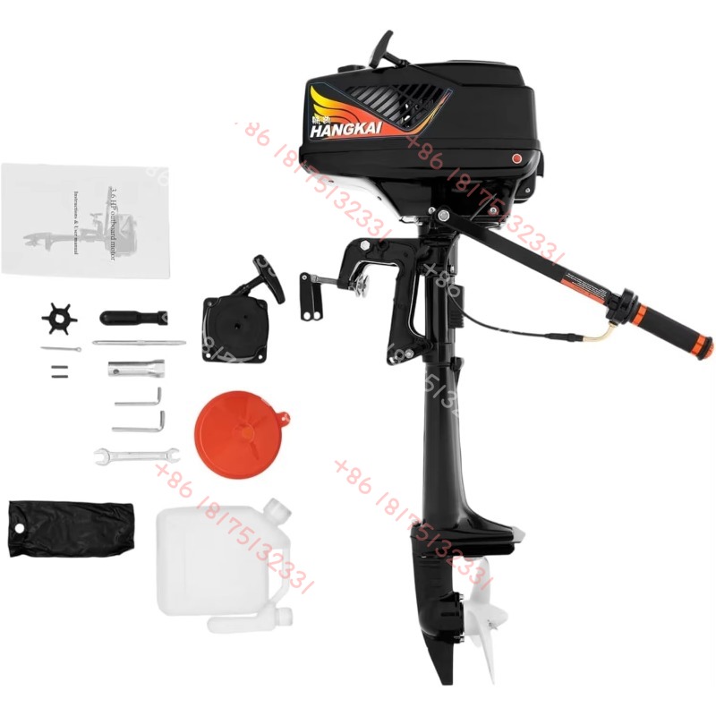 HANGKAI Outboard Motor, 3.6  2 - Fishing Boat Outboard Motor reseña y precio