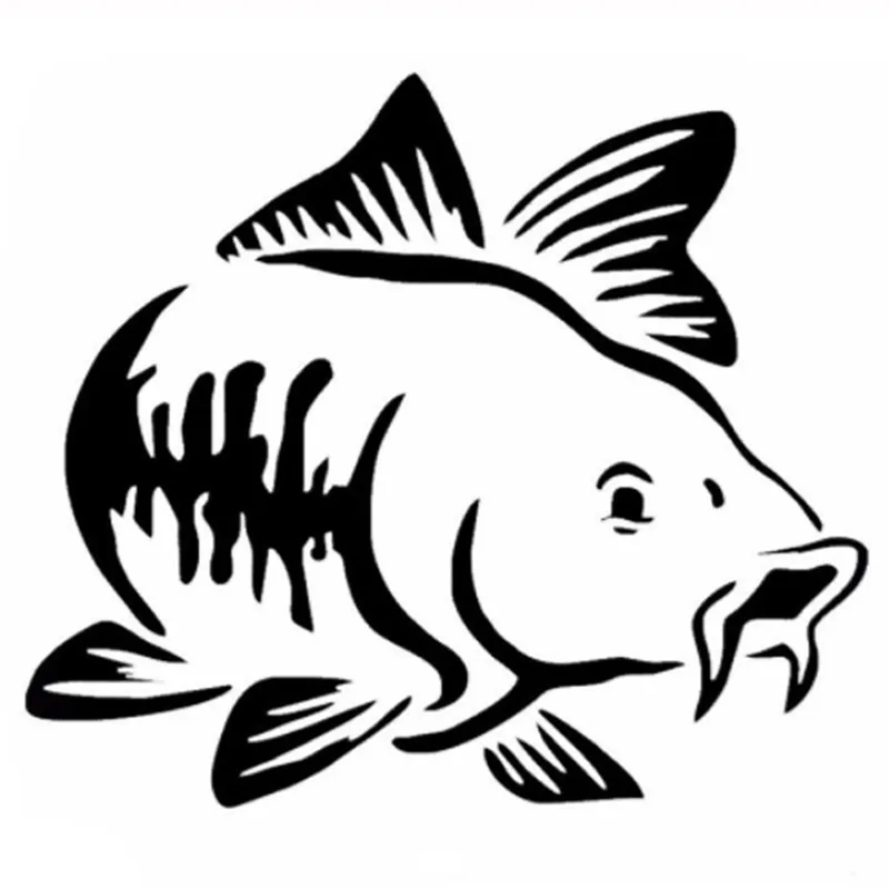 Car Sticker Cartoon Carp Fishi - Fishing Boat Oar reseña y precio