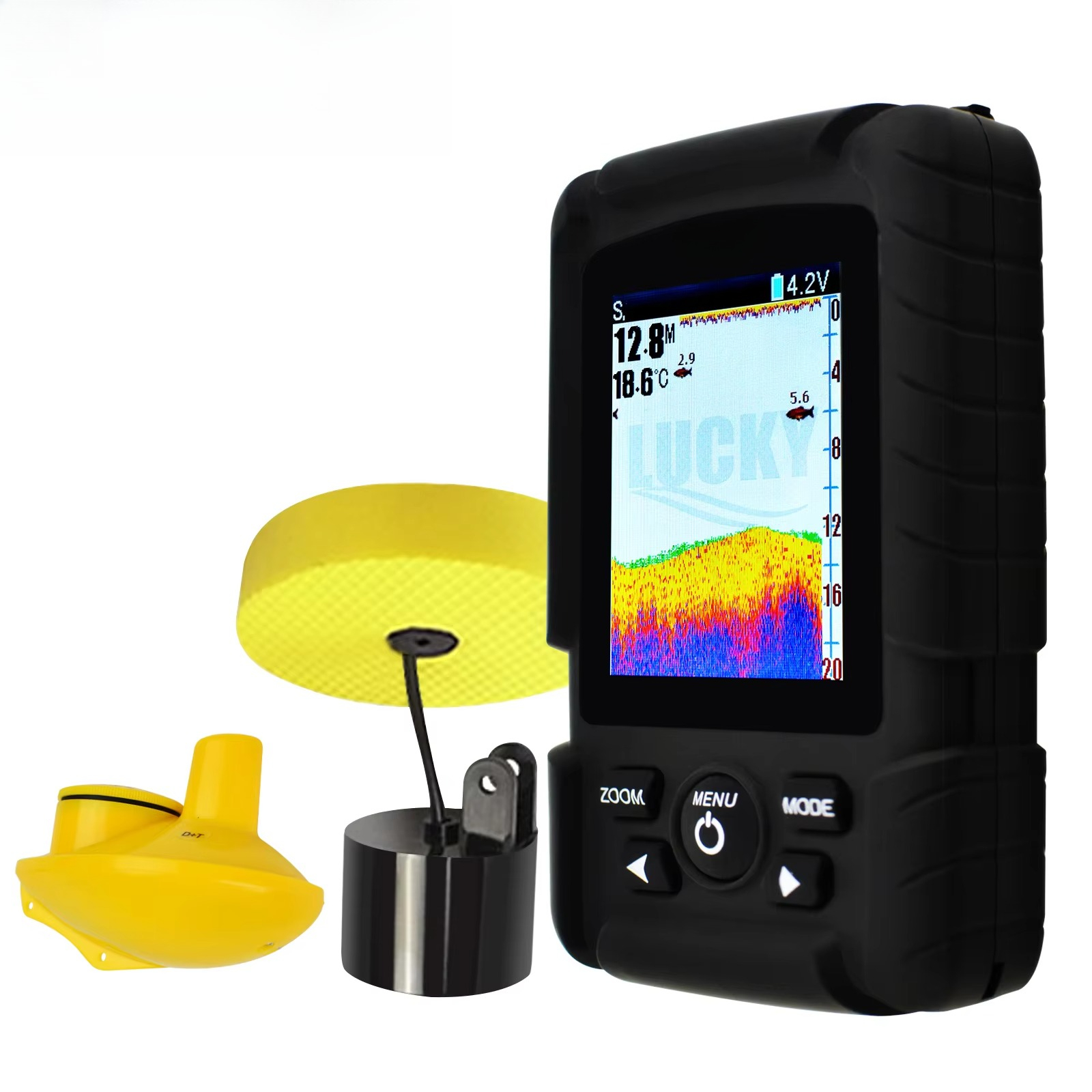 2-in-1 Wireless & Wired Fish F - Fishing Boat Depth Finder reseña y precio