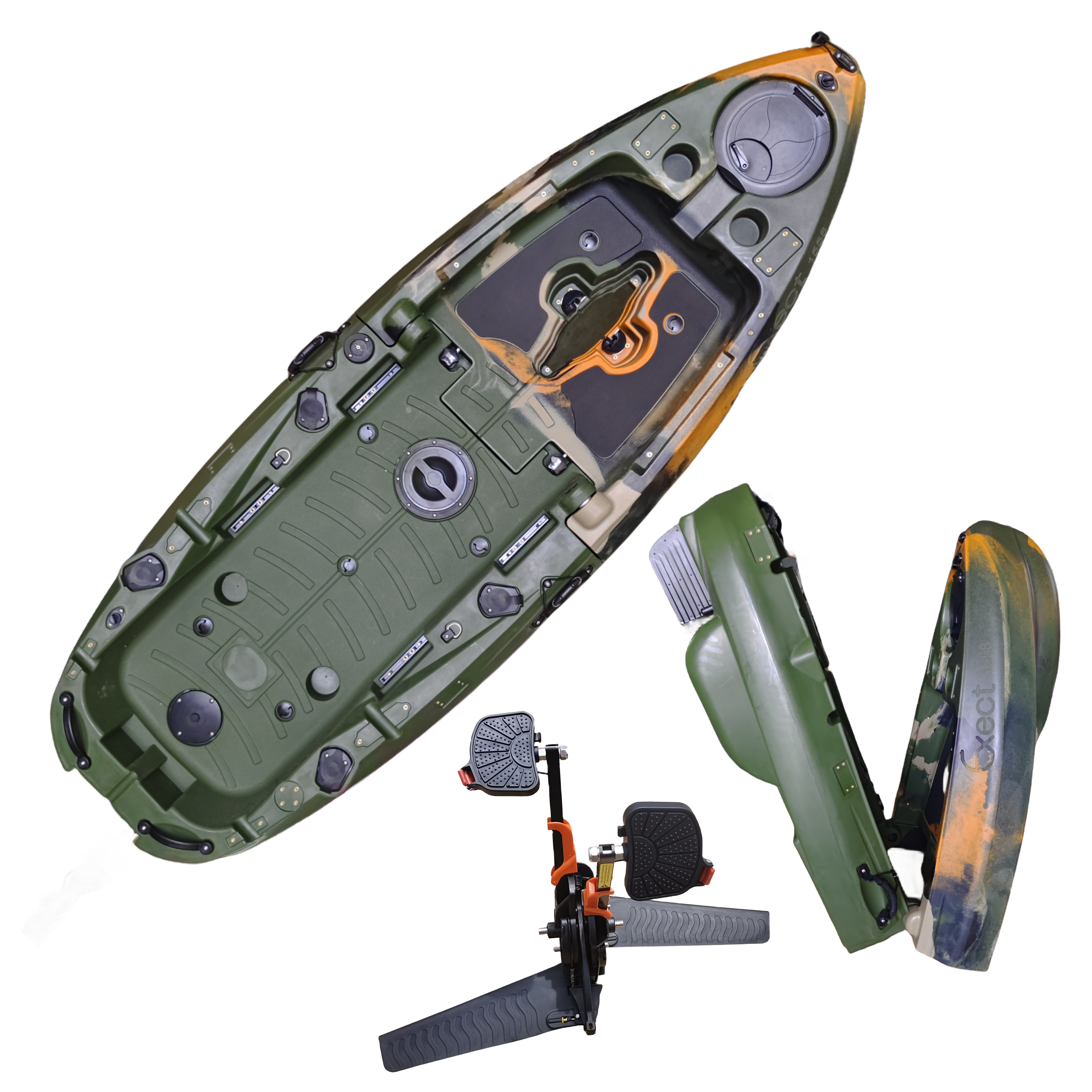 Plastic Kayak Pedal Kayak Fish - Fishing Boat Aluminum reseña y precio