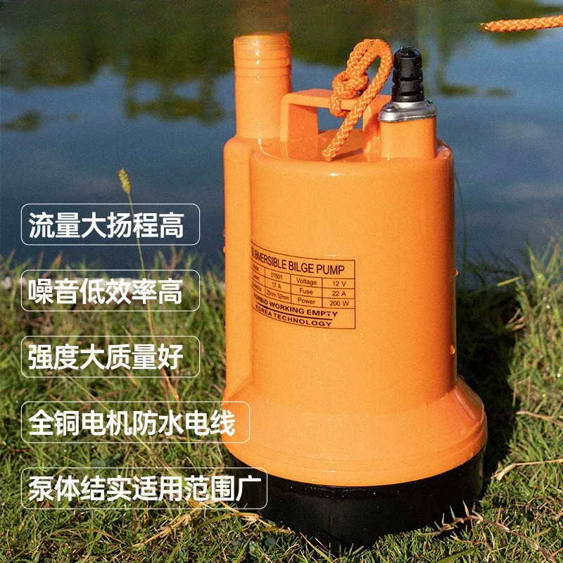 Marine bilge pump 12V24v DC su - Fishing Boat Bilge Pump reseña y precio