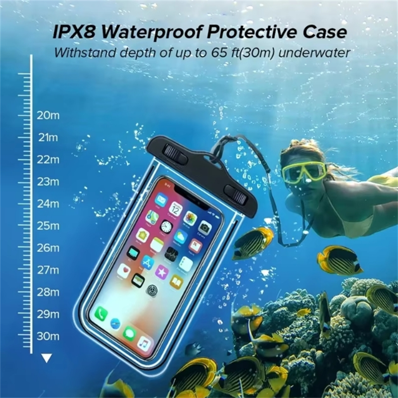 Waterproof Phone Case Swimming - Fishing Boat Cover reseña y precio