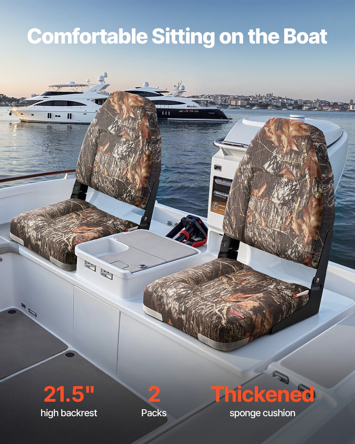 Boat Seat, High Backrest, Fold - Fishing Boat Aluminum reseña y precio