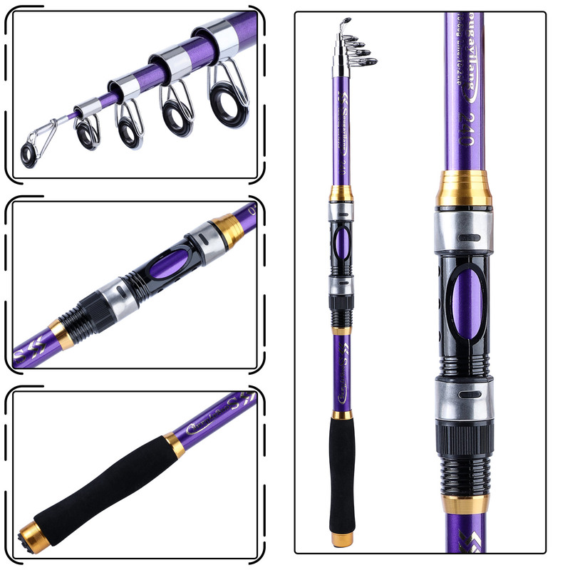 Sougayilang 4 Colors Telescopi - Fishing Boat Fiberglass reseña y precio