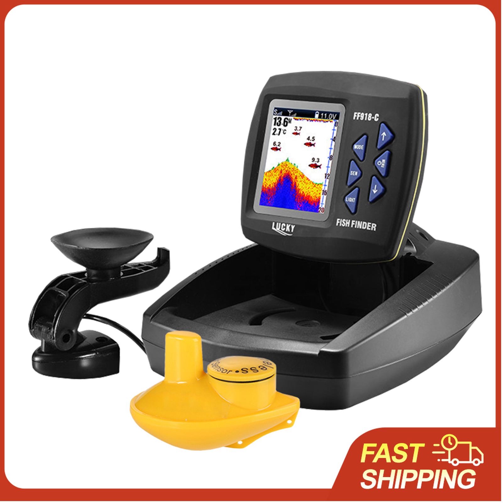 Portable Fish Finder Wireless  - Fishing Boat Depth Finder reseña y precio