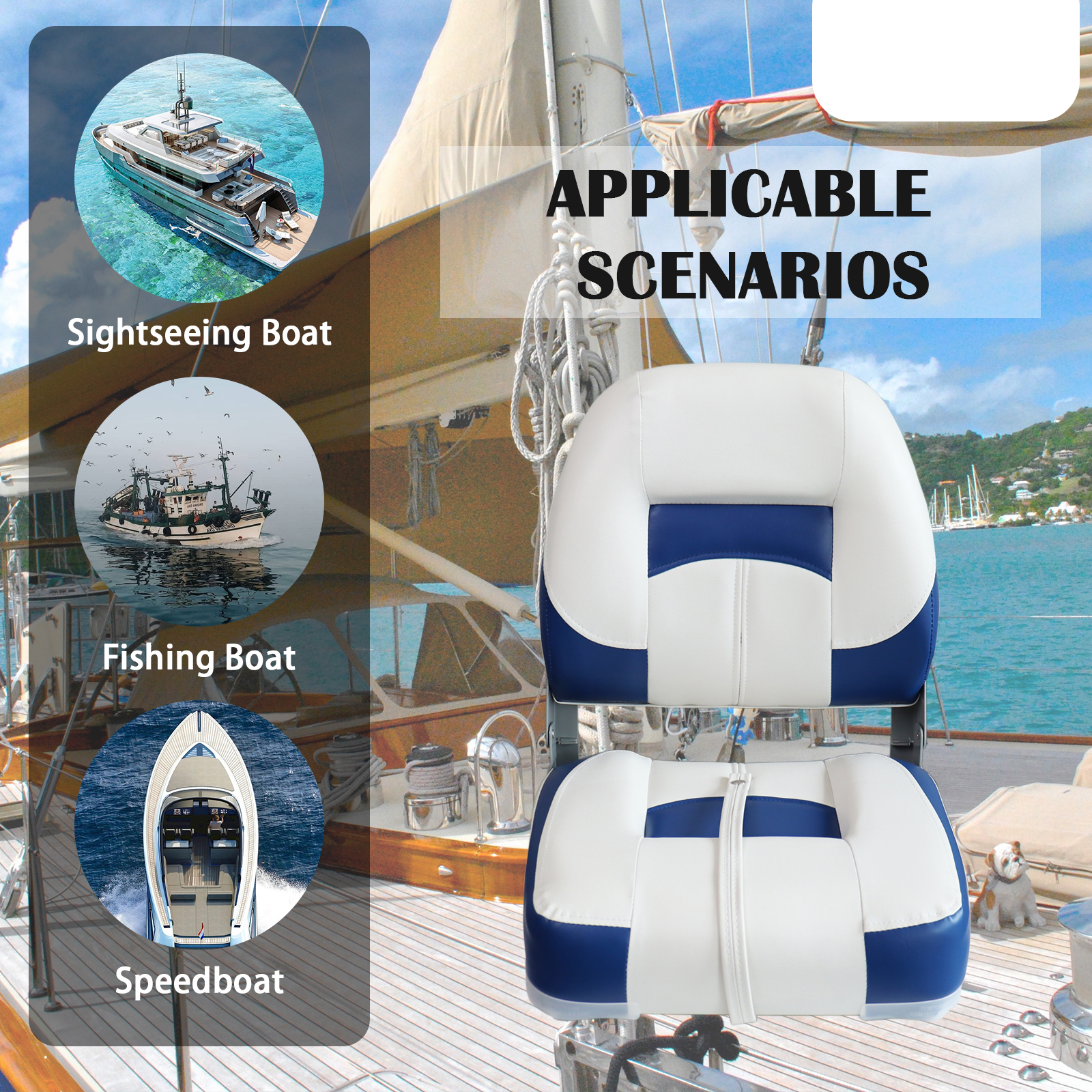 Folding Bass Boat Seats Classi - Fishing Boat Seat reseña y precio