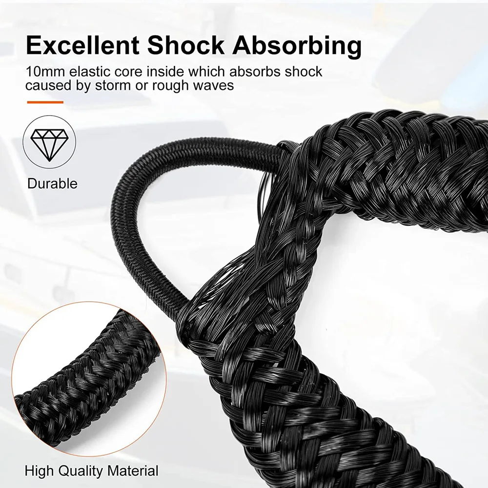 Boat Bungee Dock Line M8 Hook  - Fishing Boat Anchor reseña y precio