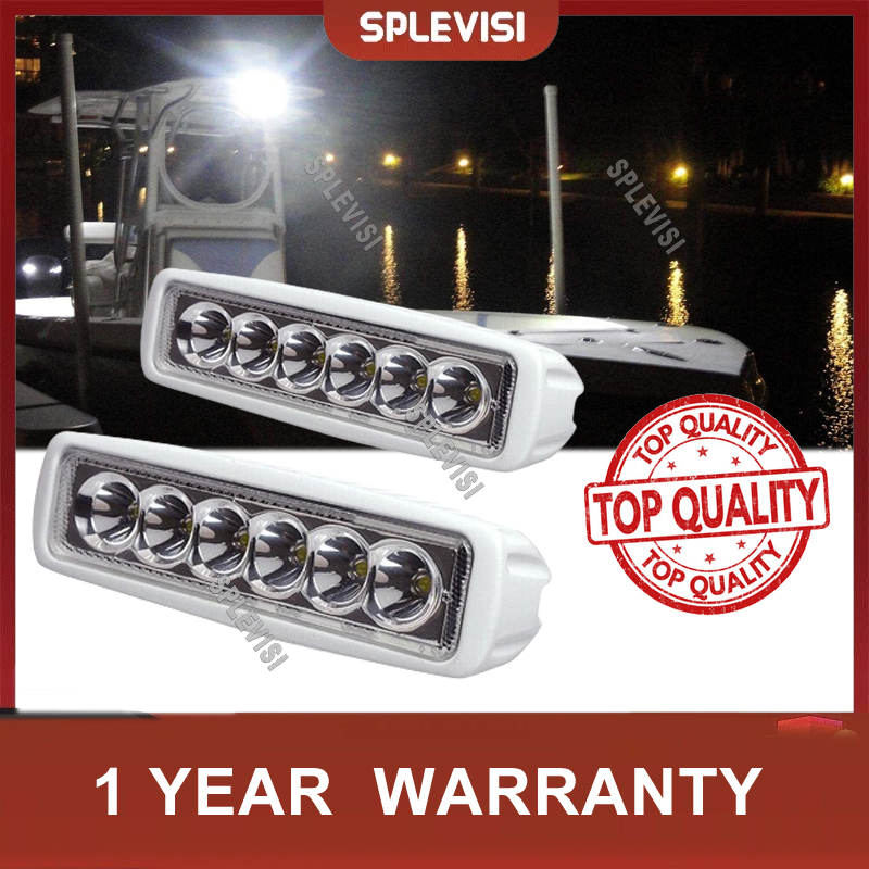 2pcs 12V 6 LED Deck Marine Spr - Fishing Boat Trailer reseña y precio