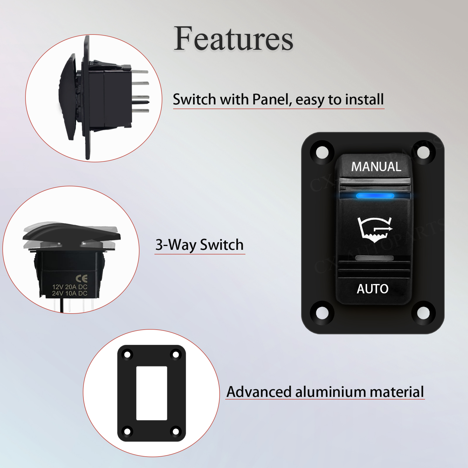 3 Way Bilge Pump Rocker Switch - Fishing Boat Bilge Pump reseña y precio