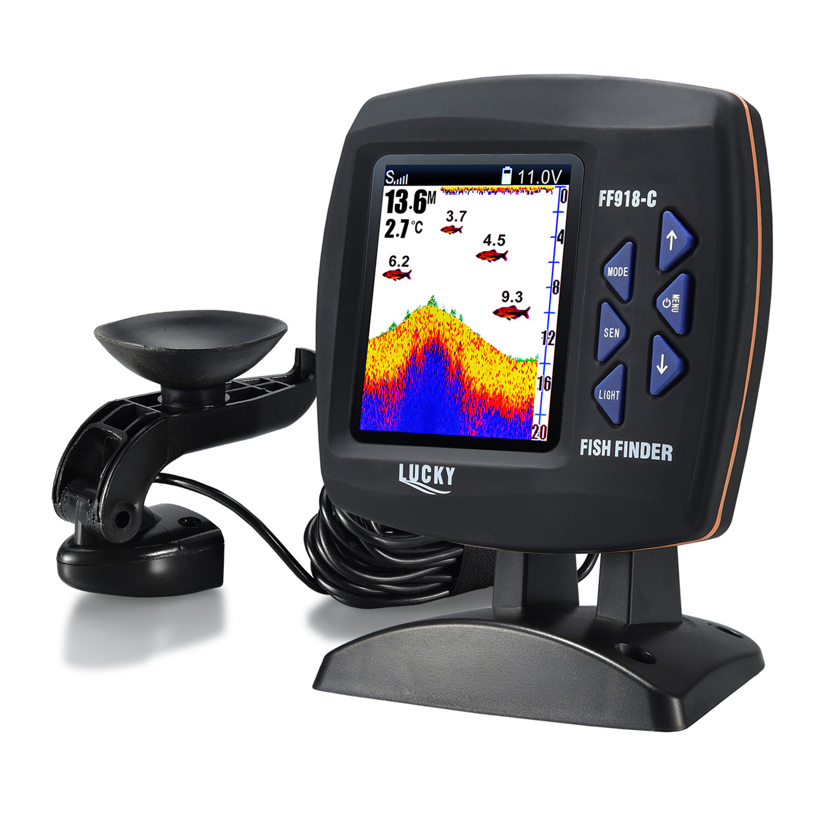 Fish Finder Wireless Sonar Sen - Fishing Boat Depth Finder reseña y precio