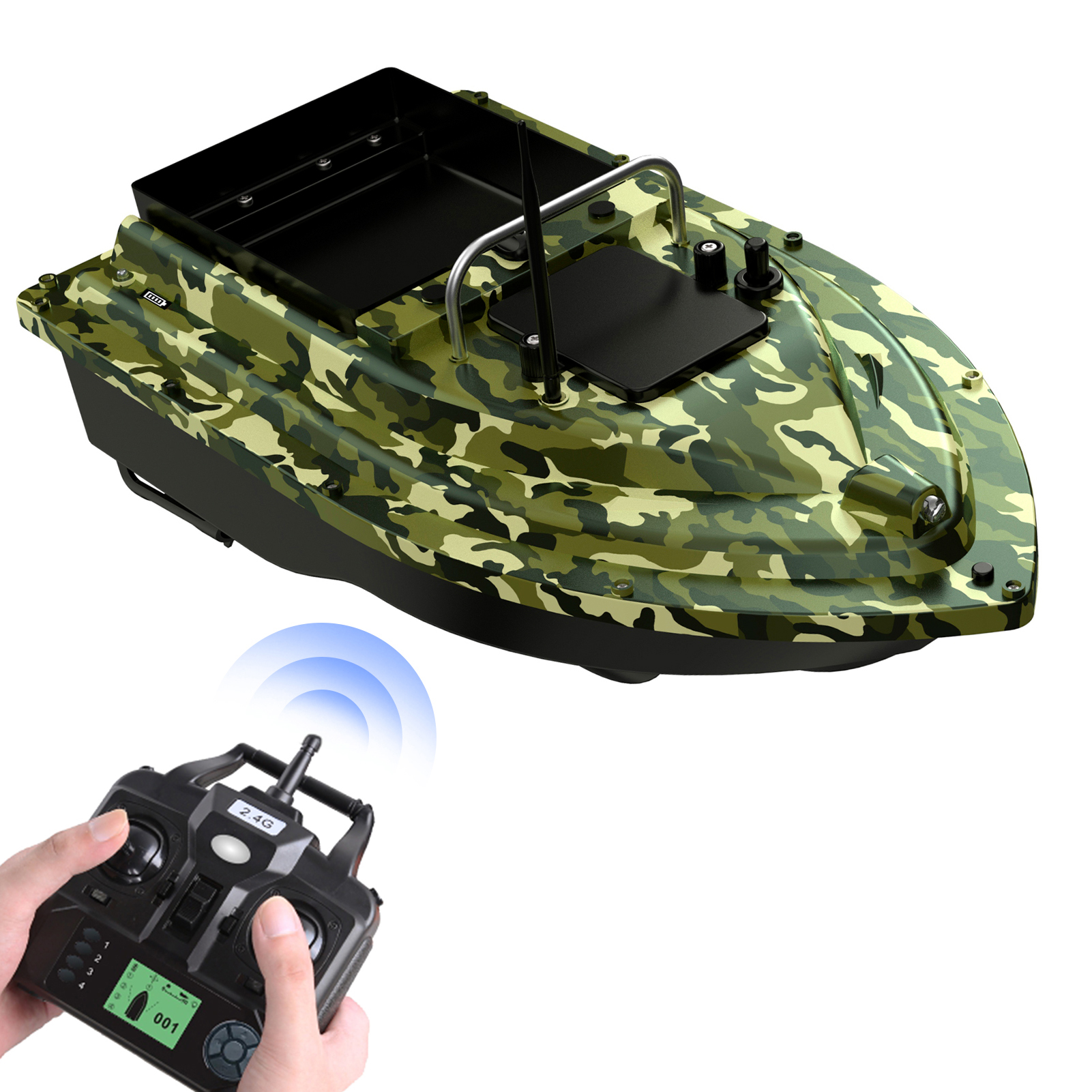 D16E GPS Fishing Bait Boat wit - Fishing Boat Gps reseña y precio