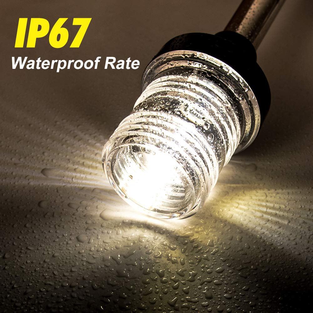 360 Degree White LED Fold Down - Fishing Boat Navigation Light reseña y precio