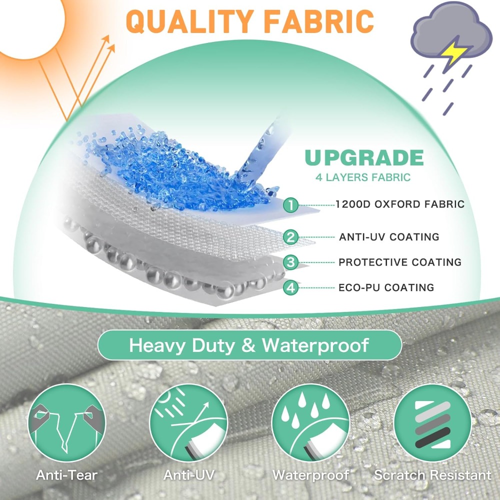 Heavy Duty 1200D PU Waterproof - Fishing Boat Cover reseña y precio
