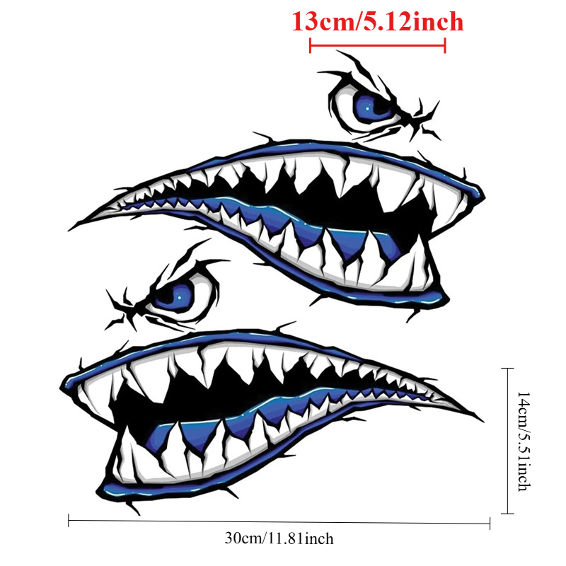 2PCS Shark Teeth Mouth Boat St - Fishing Boat Anchor reseña y precio
