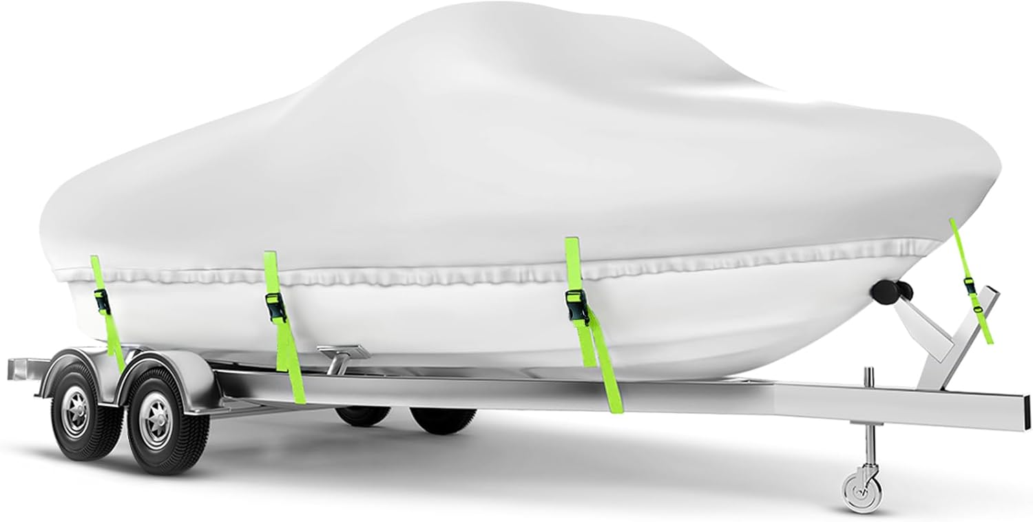 Heavy Duty Boat Cover 24-26 ft - Fishing Boat Cover reseña y precio