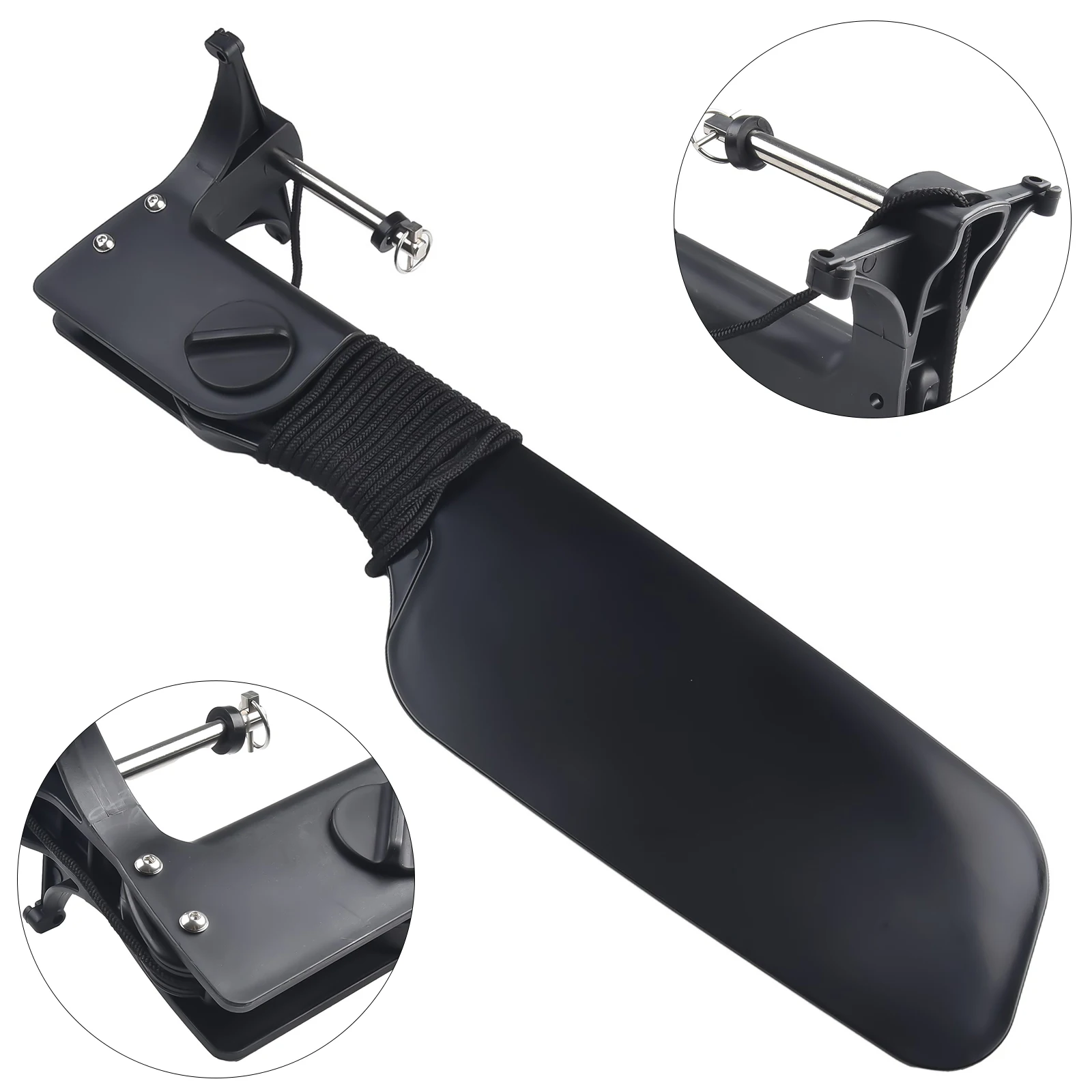 For Kayak Big Tail Rudder with - Fishing Boat Steering Wheel reseña y precio