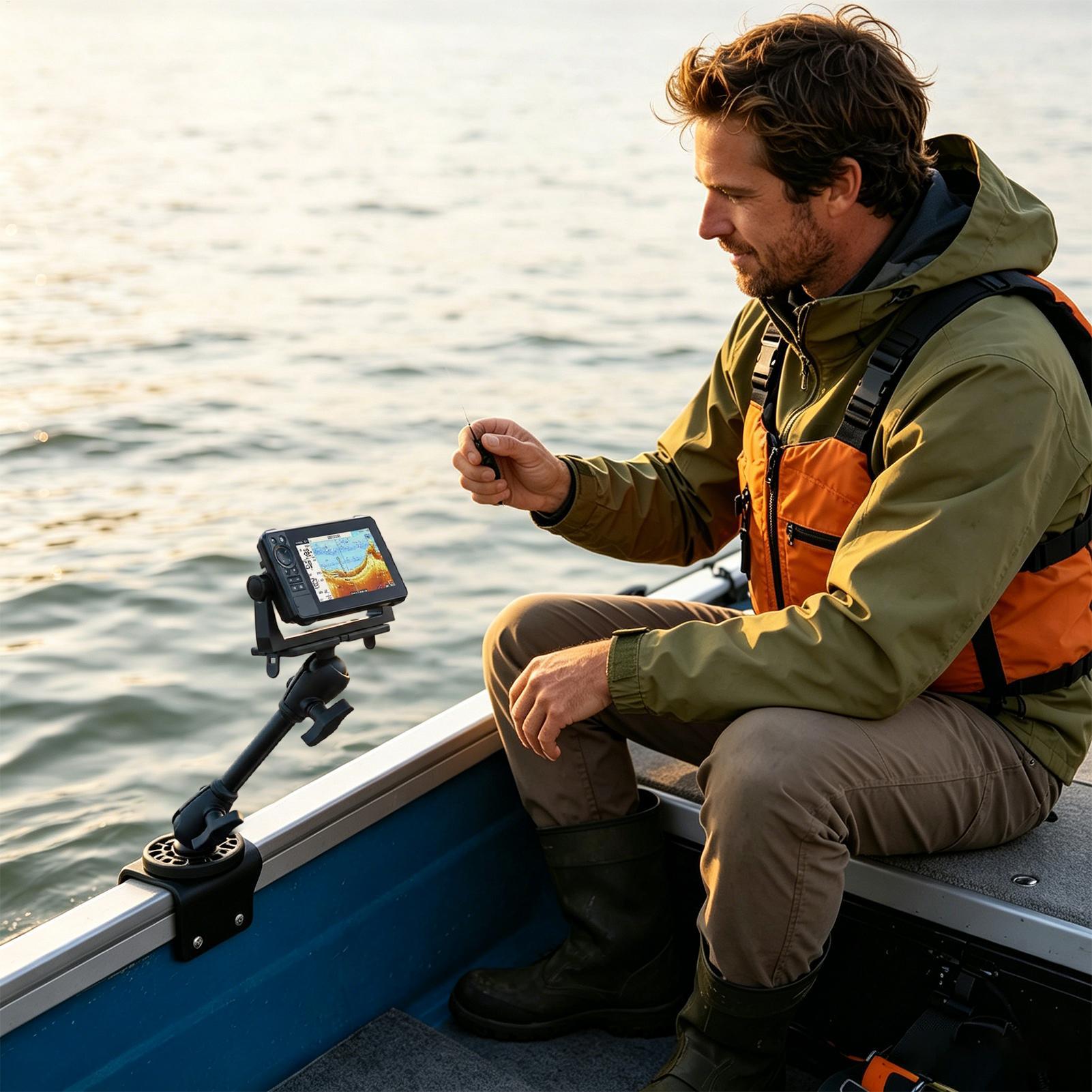 Fish Finder Transducer Mount 3 - Fishing Boat Depth Finder reseña y precio