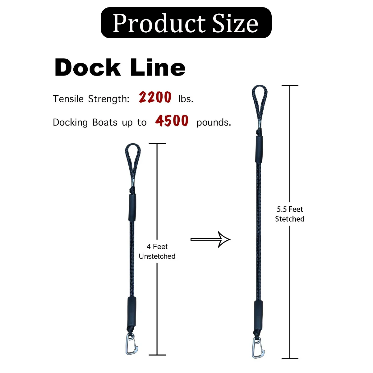 2/1PCS Elastic Bungee Mooring  - Fishing Boat Anchor reseña y precio