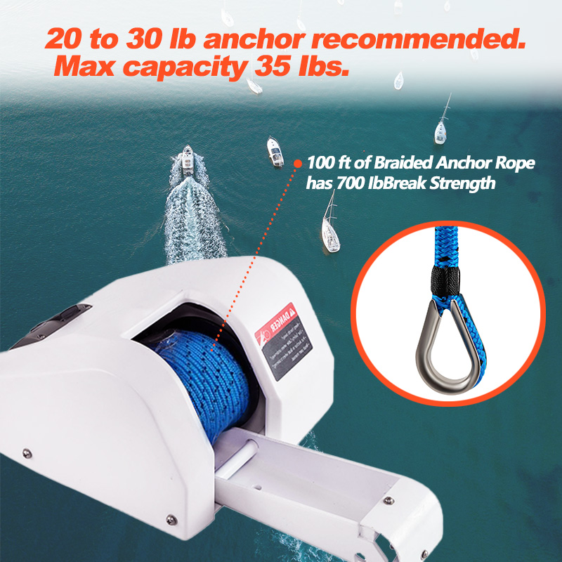 Electric Anchor Winch for Pont - Fishing Boat Anchor reseña y precio