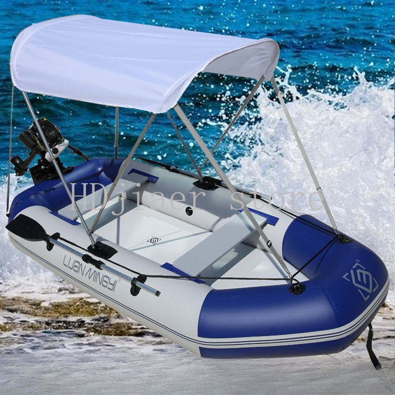 Inflatable Boat with Hard Bott - Fishing Boat Oar reseña y precio