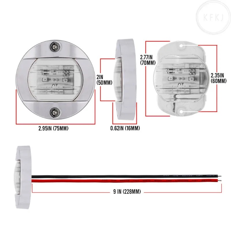 For Yacht Fishing Vessel 12V/2 - Fishing Boat Navigation Light reseña y precio