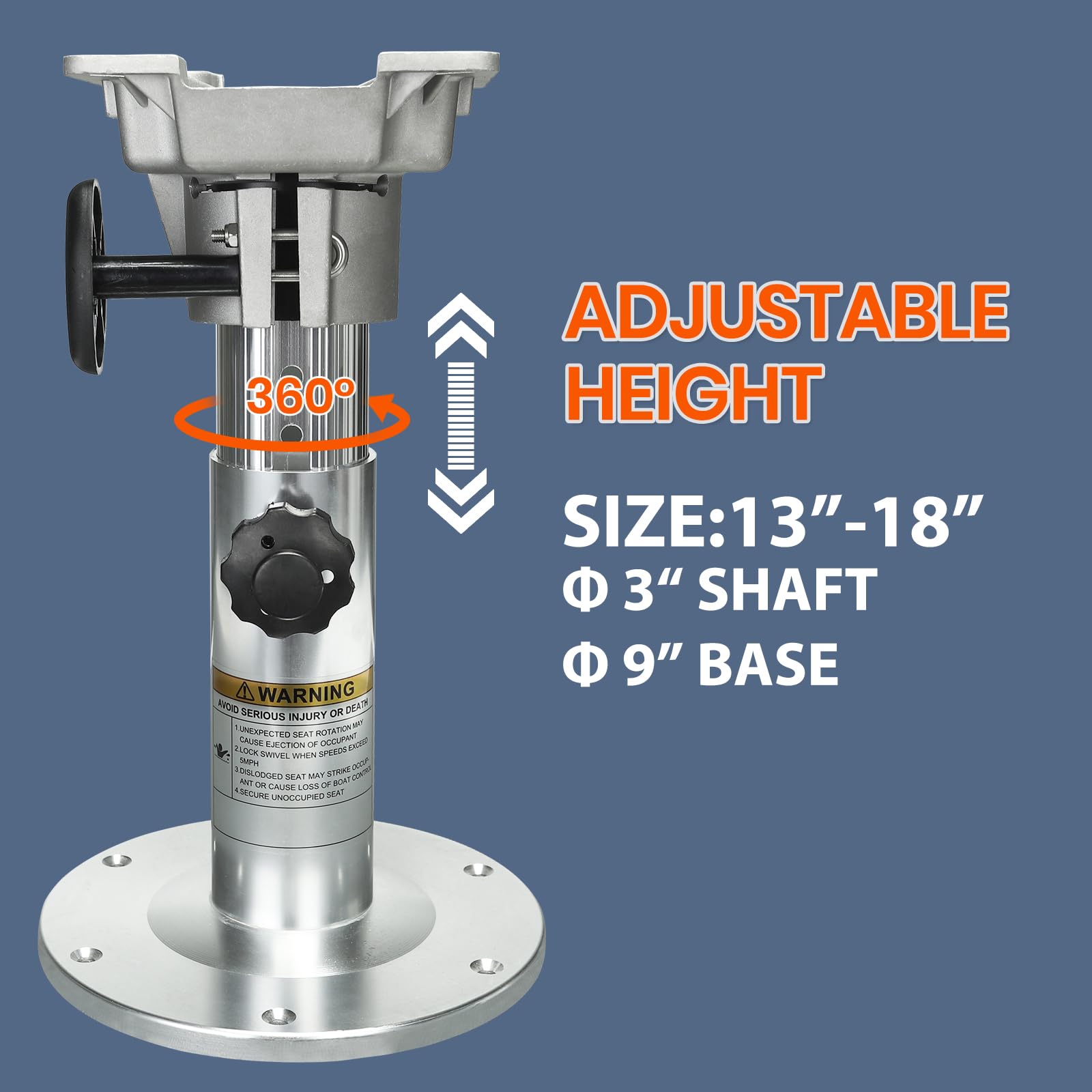 Adjustable Aluminum Boat Seat  - Fishing Boat Seat reseña y precio